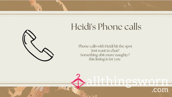Phone Call With Heidi ✨️