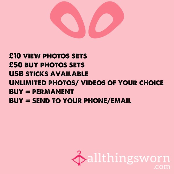 Photo Sets - Shaved C**t/ Tits/ Kneeling/ Toys/ Arse