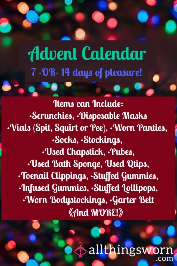 Physical Goth Advent Calendar - 7 Or 14 Days