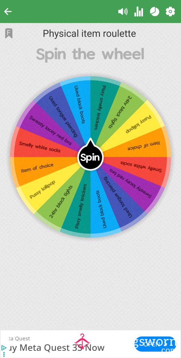 Physical Item Roulette