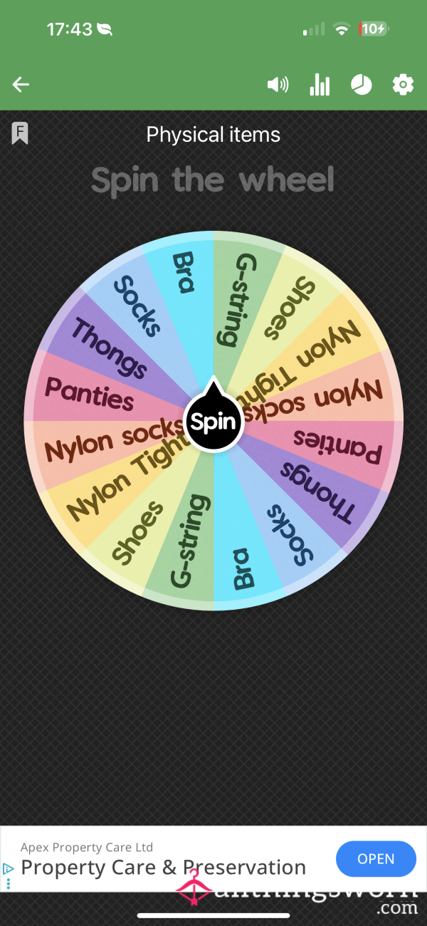 Physical Item Wheel