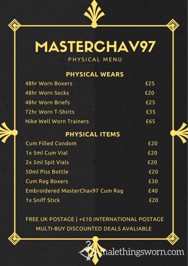 📜 PHYSICAL MENU 📜