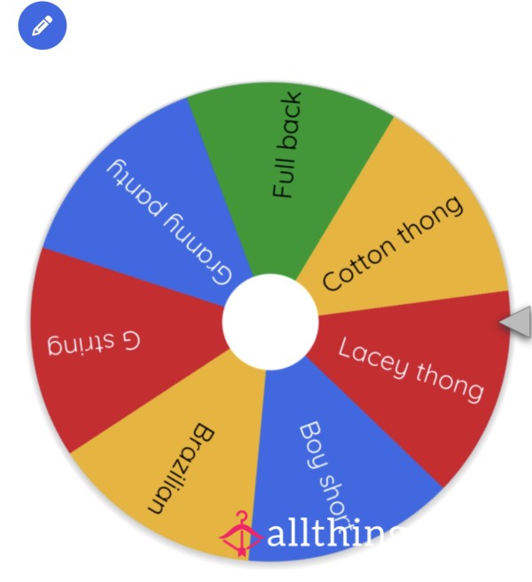 Physical Panty Wear Spin The Wheel🥰🫶🏼