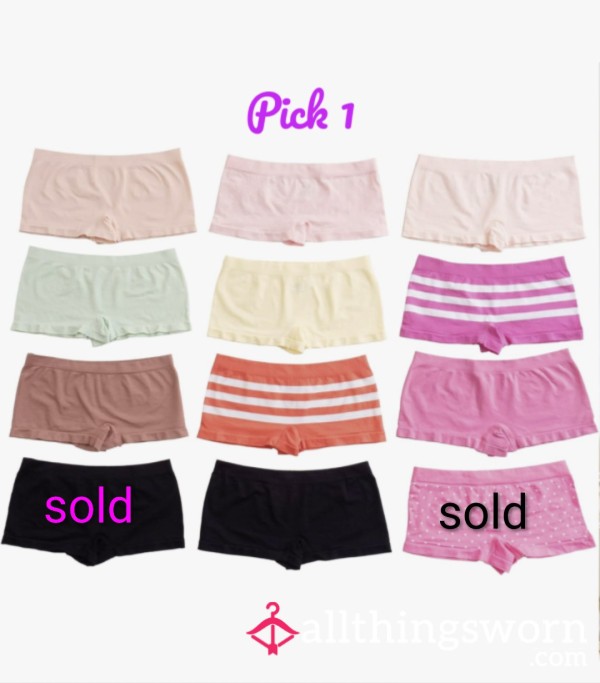Pick 1 Seamless Nylon/spandex XL Boy Shorts