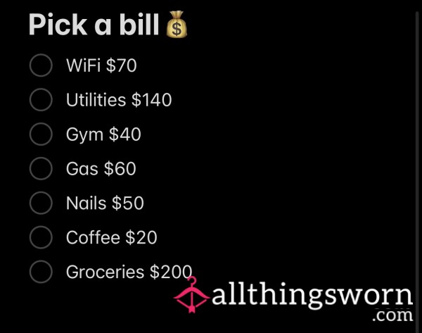 Pick A Bill