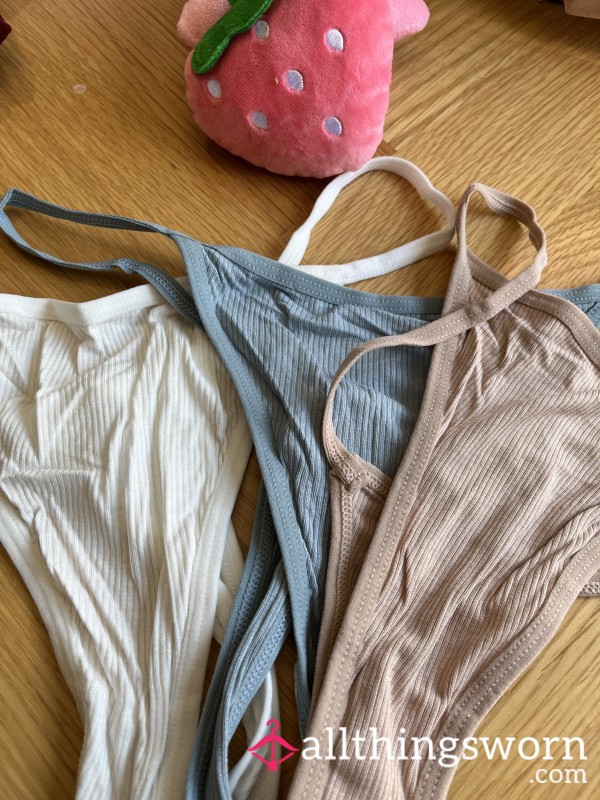 $50Pick A Colour And C*m! Play 21 Colours To Choose From Cotton Gstring,thong