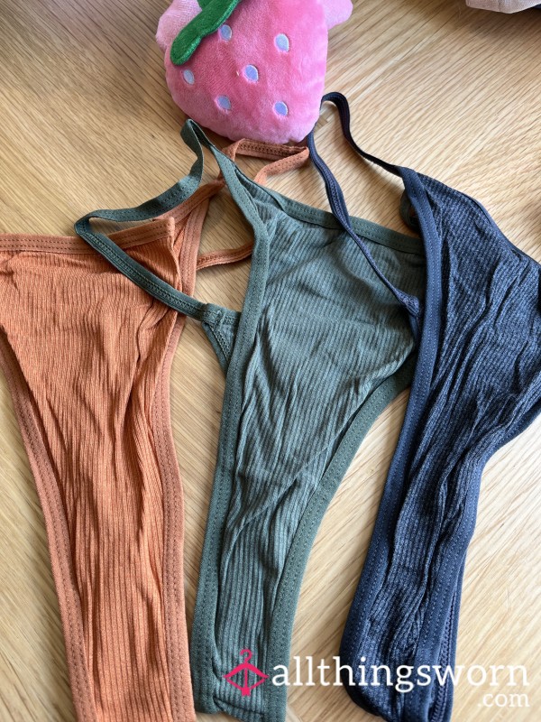 $50 Express Postage - Pick A Colour And C*m! Play With Me Aussie Seller Cotton Gstring 21 Colours