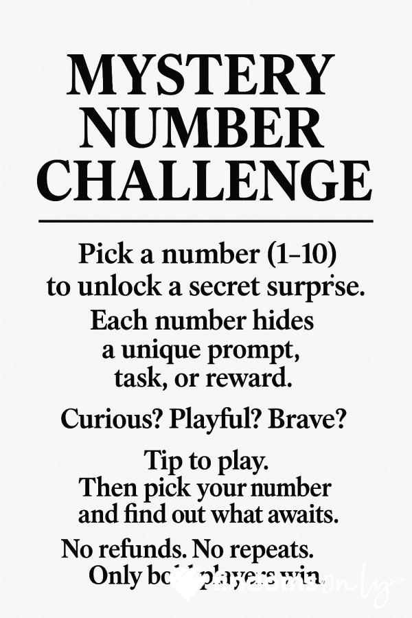 💸 Pick A Number (1–10)