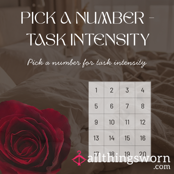 Pick A Number - Task Intensity