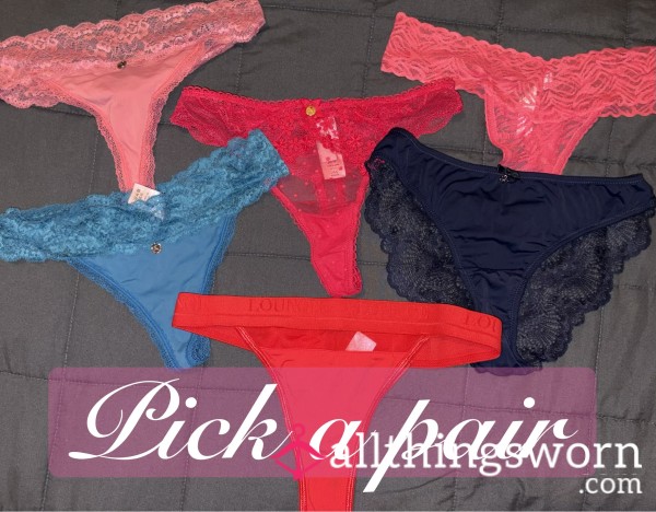 Pick A Pair Of Panties And I Will Wear Them For 24 Hours!