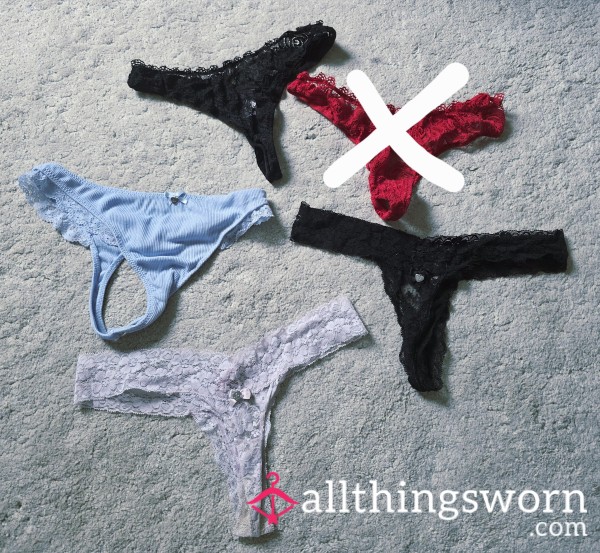 Pick Your Thong 😈 Worn Close, Soft & Scented Just For You