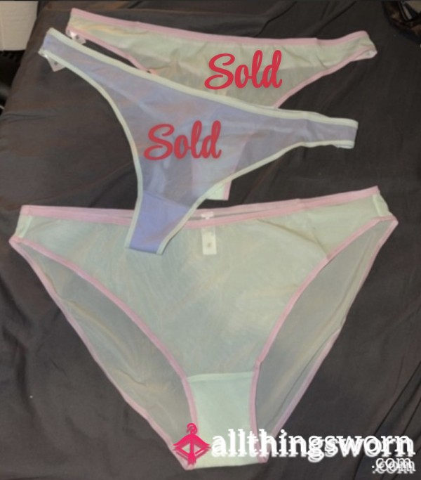 Pick Your Favourite 💕 Sheer Pastel Panties