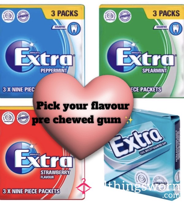 Pick Your Flavour Pre Chewed Gum