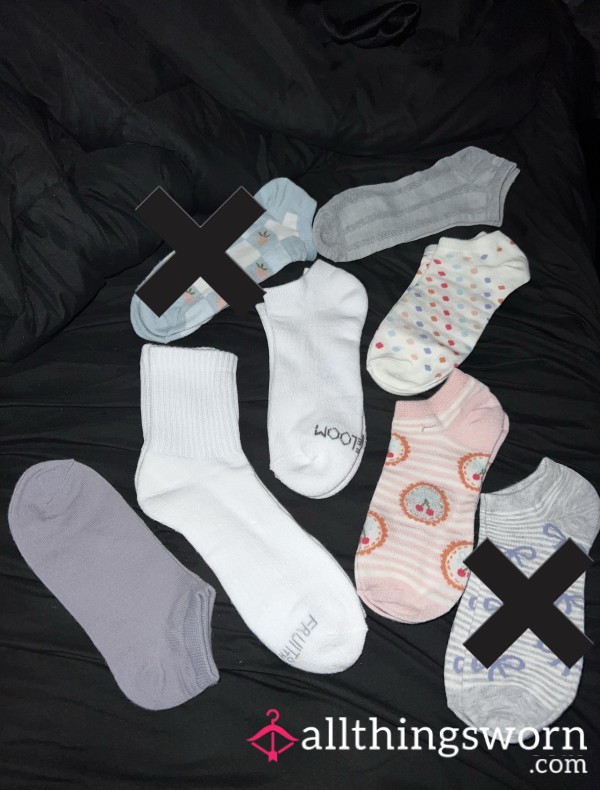 ♥️pick-your-pair♥️ Construction Girl Worn Socks