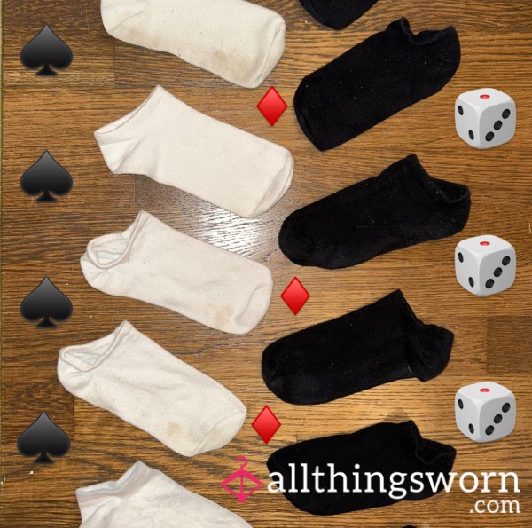 PICK YOUR POISON ☠️ Black Or White Ankle Sock Wears For Your Sniffing Pleasure