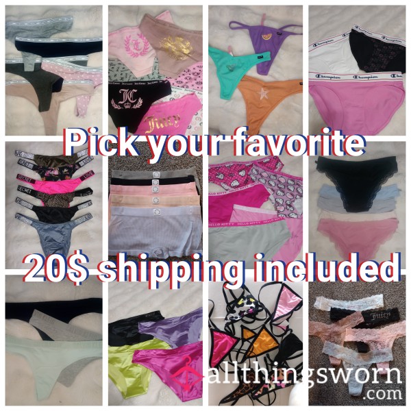 Pick Your Poison! So Many Brands, Material, And Colors! I'm Panty A Collector, WELCOME TO MY STASH