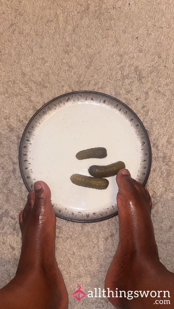 Pickle Play: Worship My Feet While I Destroy Your D*ck 🫦👣🥒