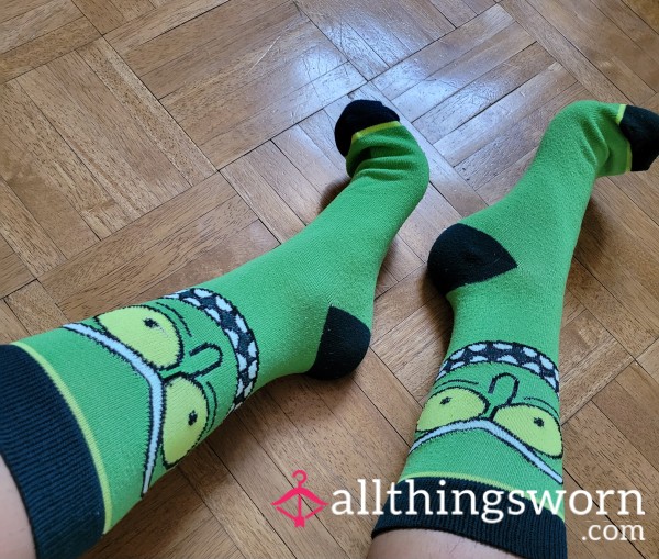 Pickle Rick Crew Socks