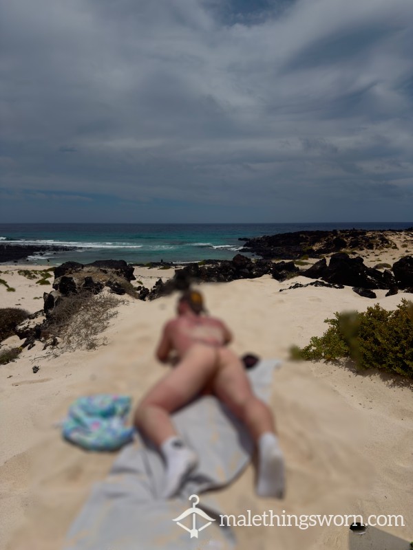 Pics Of Me Fully Naked On The Beach, Rock Hard😈 - Over 30 Photos Across The Beach
