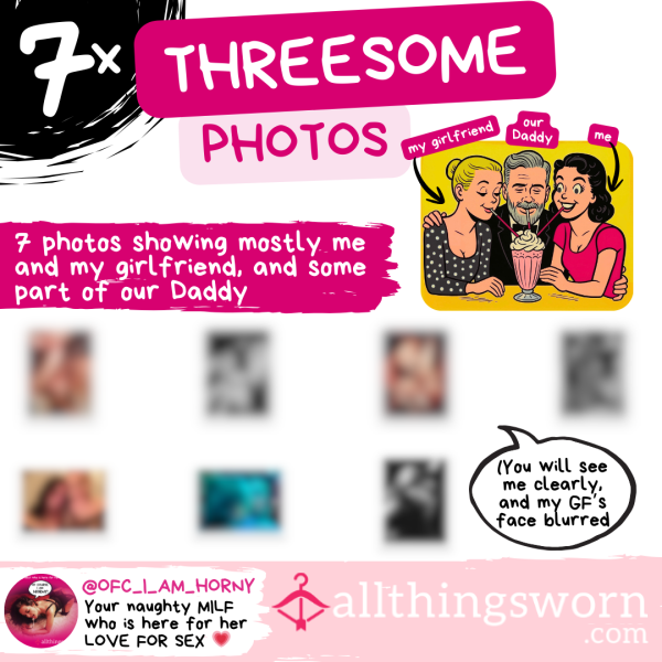 PICSx7 - Triad / Threesome Set No#1 (my Girlfriend, Daddy And Me)