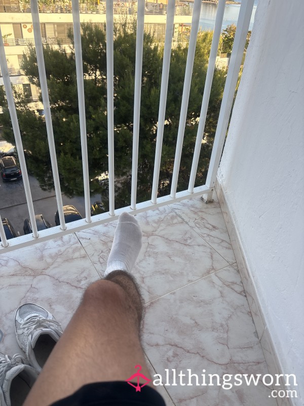 Picture Of My Feet And Some Socks Through Postage