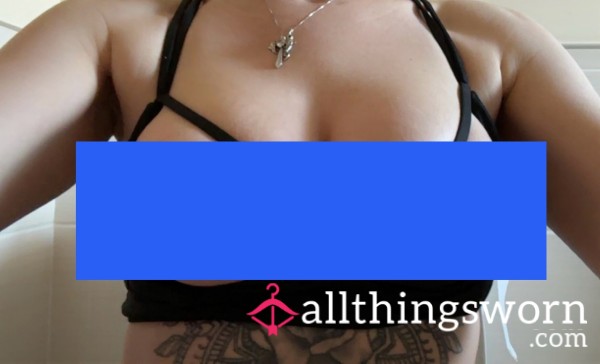 Pierced Fake B**bs In Bra
