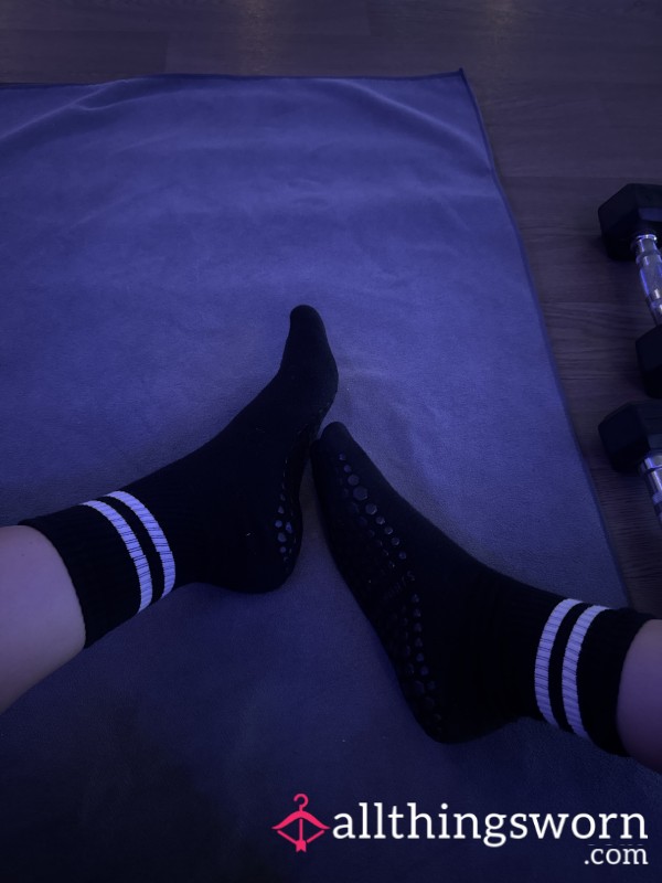 Pilates Grippy Socks Worn During Hot Pilates