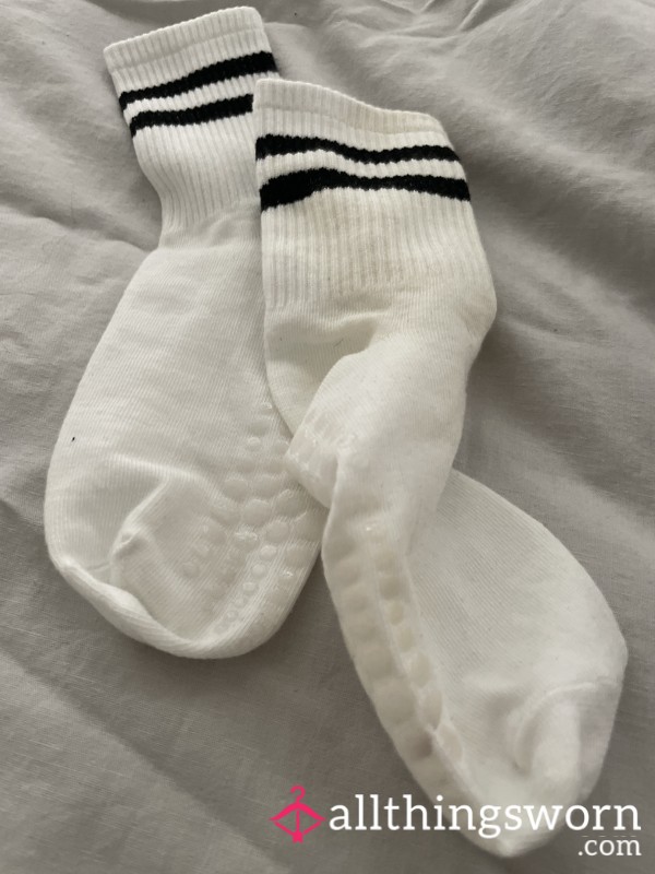 Pilates Sock Worn