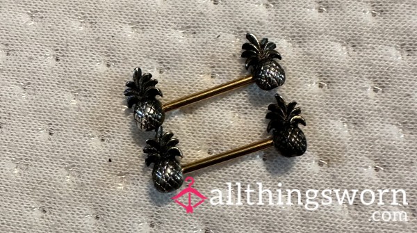 Pineapple Nipple Rings