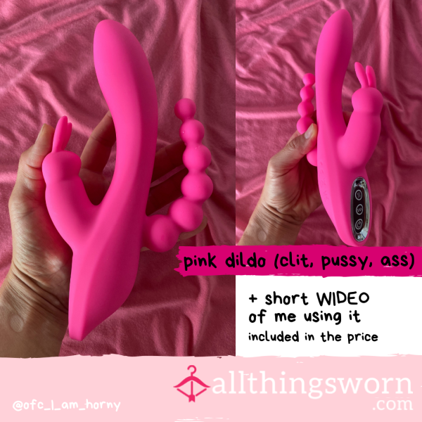 Pink 3 Points Stimulating Di**o (clit, Pu**y, A**)