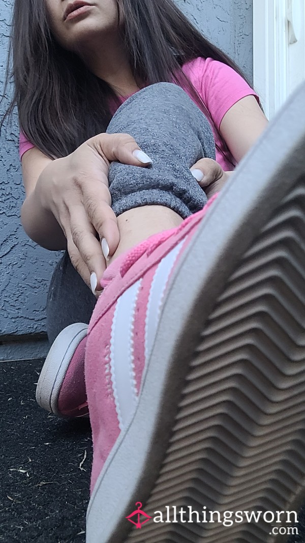 Pink Adidas SFW Sneakers