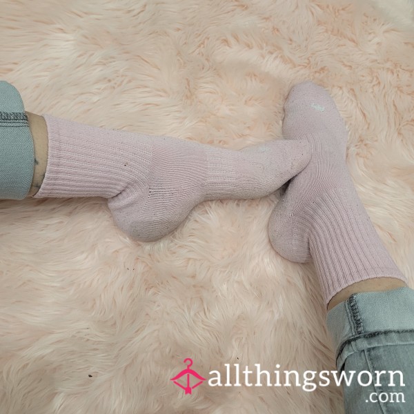 Pink Aero Crew Socks