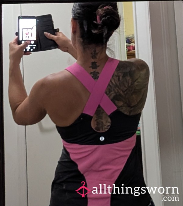 Pink And Grey Lululemon Top