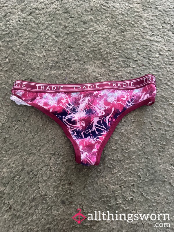 💜PINK AND PURPLE TRADIE THONG🩷