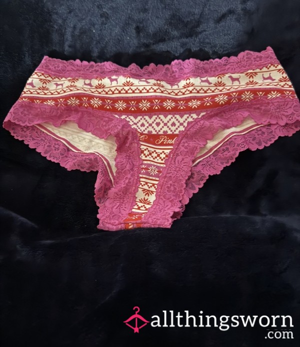 Pink And Red Christmas Panty
