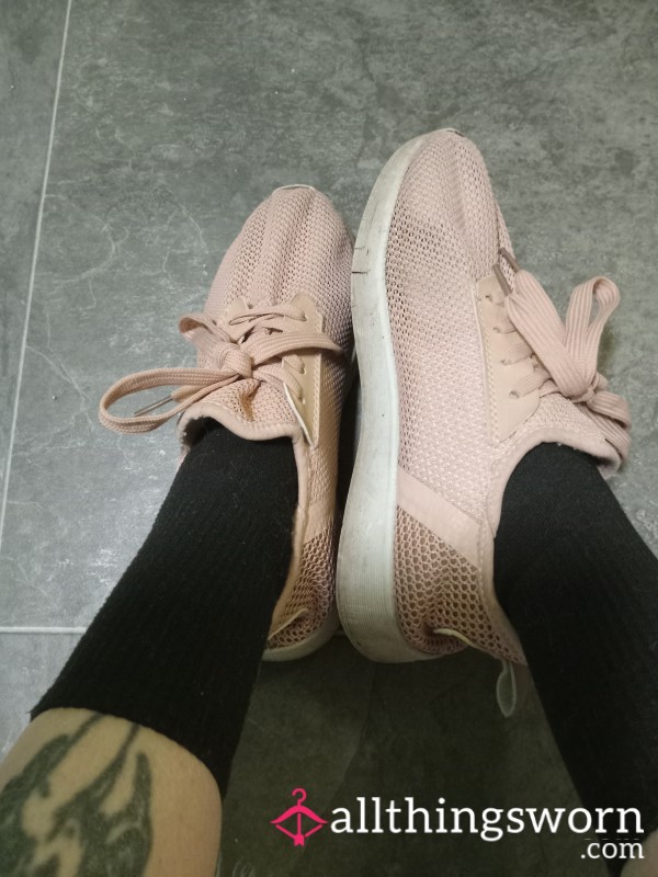 Pink And White Shoes -7