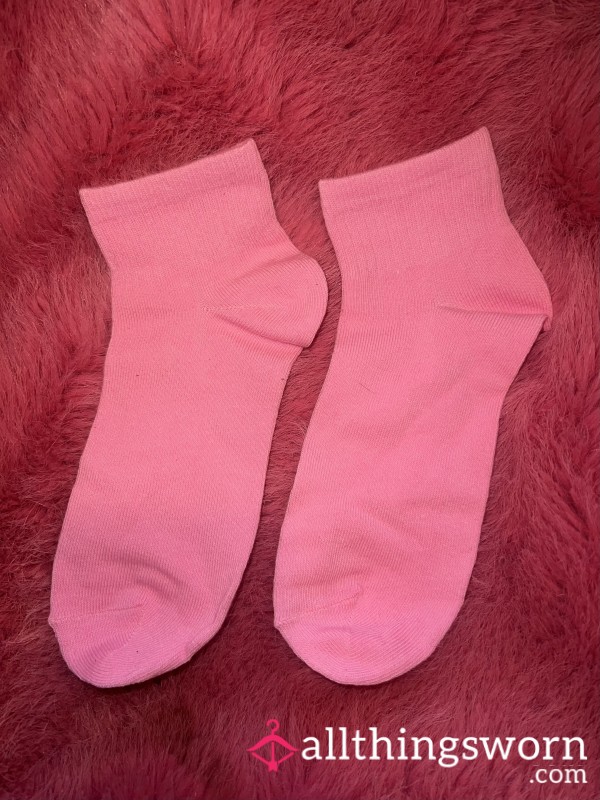 💕 Pink Ankle Socks 24hour Wear Included 💕