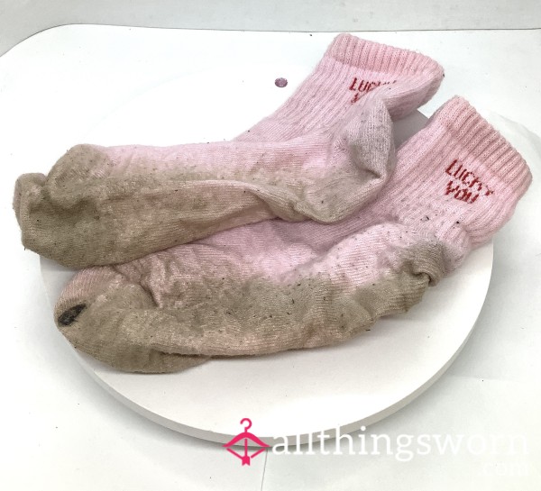 Pink Ankle Socks Stinky Rancid Dirty Gym Socks Cab8n Crew Socks