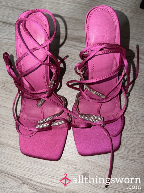 Pink Asos High Heels Uk 8