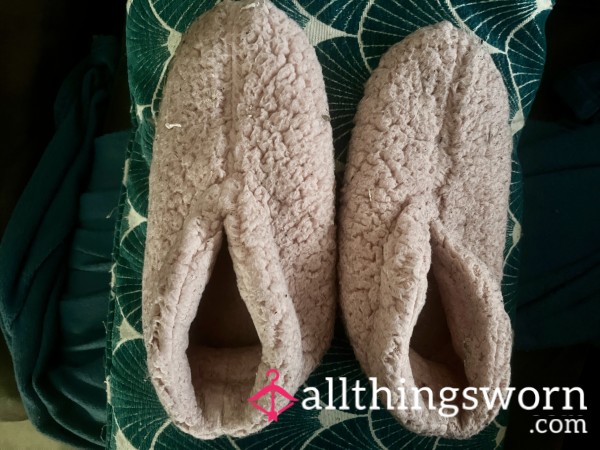Pink Awful Dirty And Stinky Slipper Worns A Long Long Time!  ! All The Essence Of My Body Just For You