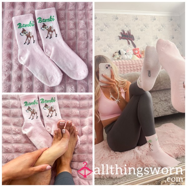 Pink Bambi Socks