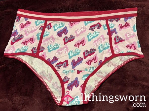 ~PINK BARBIE COTTON FULL BACK BRIEF PANTY~