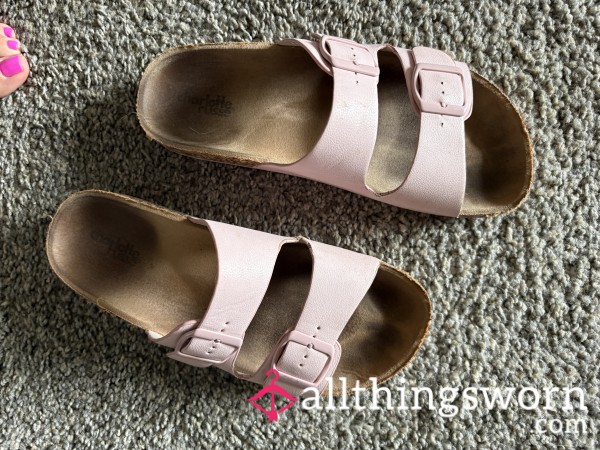 Pink Birkenstock Style Sandals