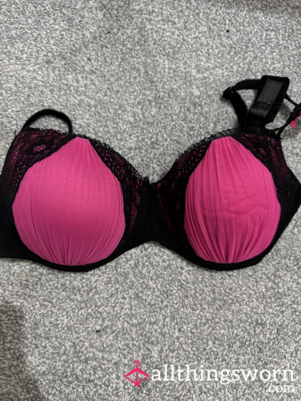 Pink & Black Bra (36DD)