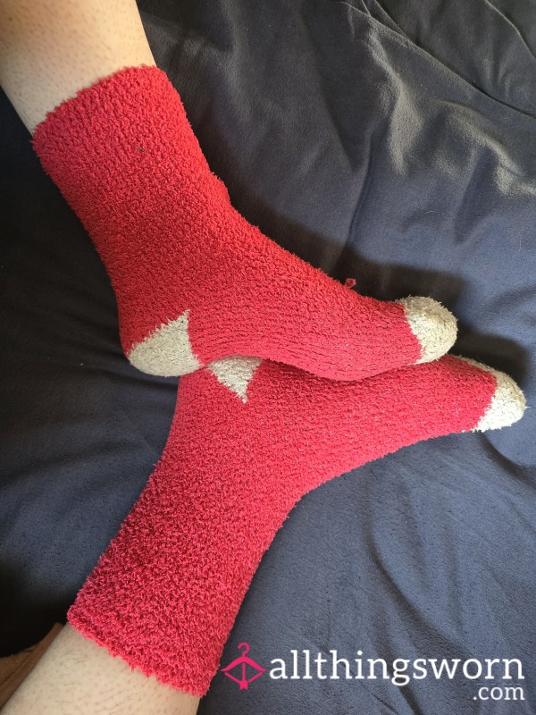 Pink & Blue Fluffy Socks