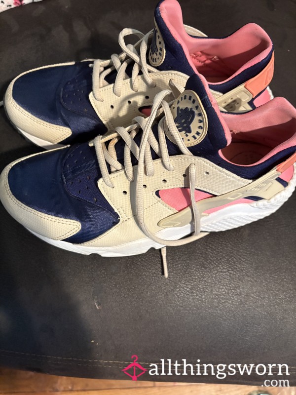 Pink Blue & Tan Shoes
