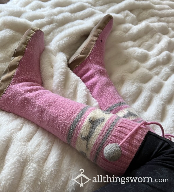Pink Boot Slippers Pink Boot Slippers That Are Super Cozy And Soft 10 Yea