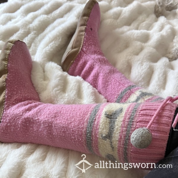 Pink Boot Slippers Pink Boot Slippers That Are Super Cozy And Soft 10 Yea