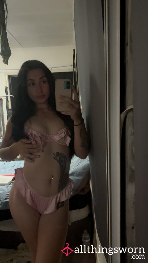 Pink Bow Lingerie