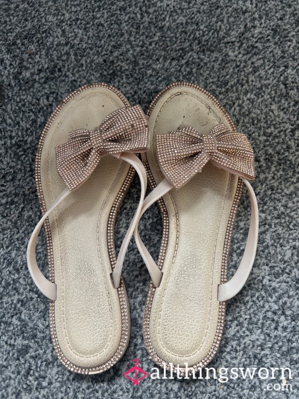 Pink Bow Sandals
